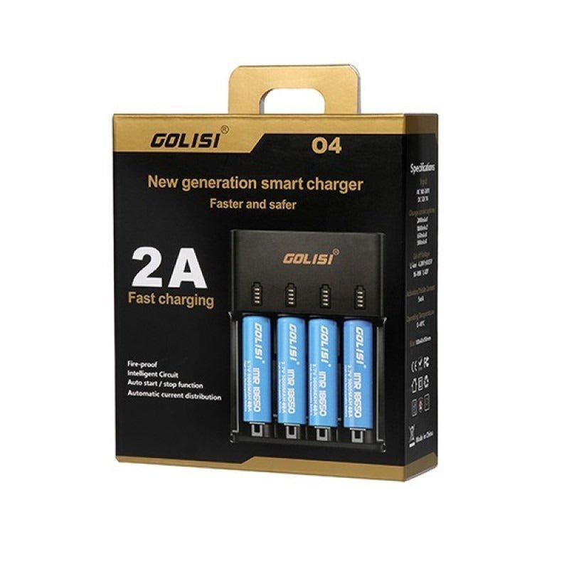 buy Golisi O4 2Amp 4 Way Smart Charger at Wolfvapes.co.uk