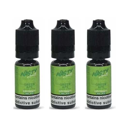 buy Green Ape Nic Salt E - Liquid by Nasty Salts | 10ml | Wolfvapes at Wolfvapes.co.uk