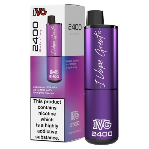 buy IVG 2400 Disposable Vape Pod Puff Device - Box of 5 at Wolfvapes.co.uk