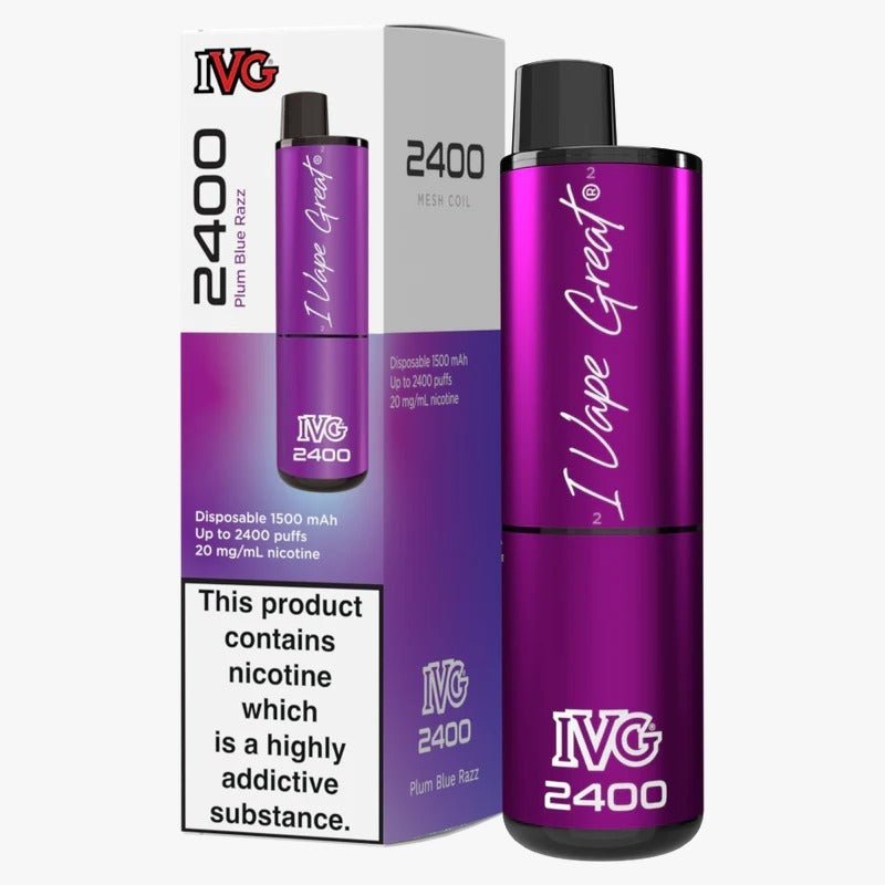 buy IVG 2400 Disposable Vape Pod Puff Device - Box of 5 at Wolfvapes.co.uk