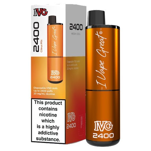 buy IVG 2400 Disposable Vape Pod Puff Pod Pen Device at Wolfvapes.co.uk