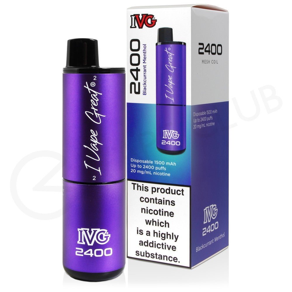 buy IVG 2400 Disposable Vape Pod Puff Pod Pen Device at Wolfvapes.co.uk