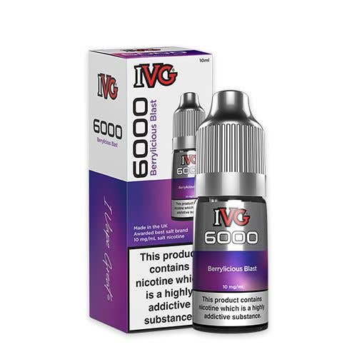 buy IVG 6000 Nic Salt 10ml Bottle Box of 10 at Wolfvapes.co.uk