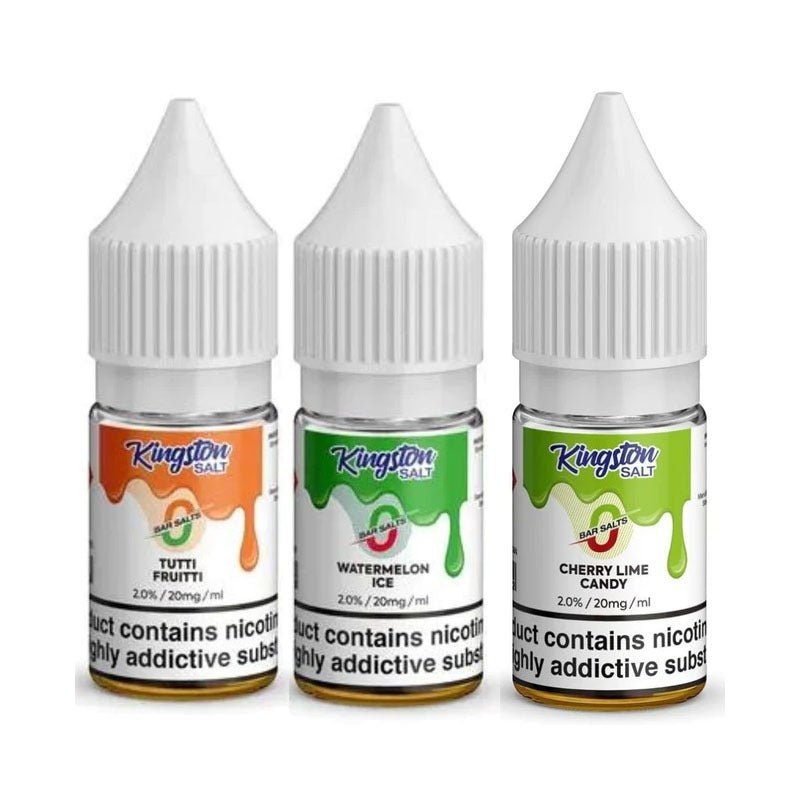 buy Kingston Salt Bar Salt E - Liquid Nic Salt - 10ml - Box of 10 at Wolfvapes.co.uk