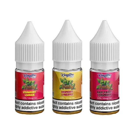 buy Kingston Salt Get Fruity Nic Salt - 10ml - Box of 10 at Wolfvapes.co.uk