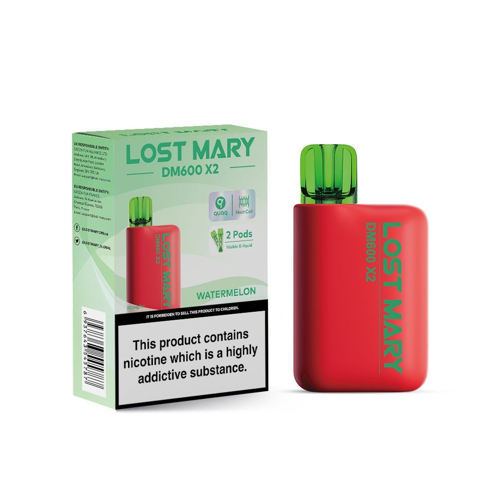 buy Lost Mary DM600 X2 1200 Puffs Vape Pod Kit - Box of 5 at Wolfvapes.co.uk