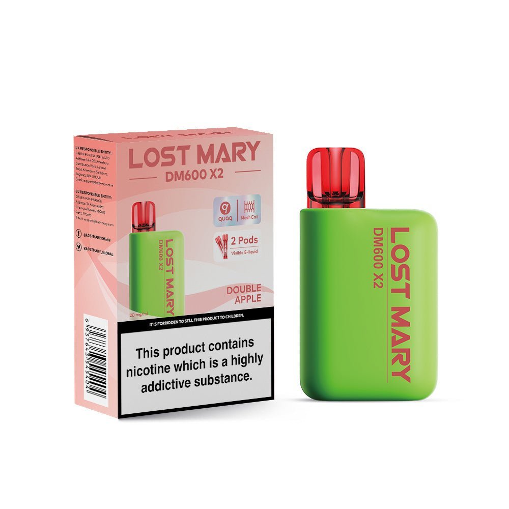 buy Lost Mary DM600 X2 1200 Puffs Vape Pod Kit - Box of 5 at Wolfvapes.co.uk