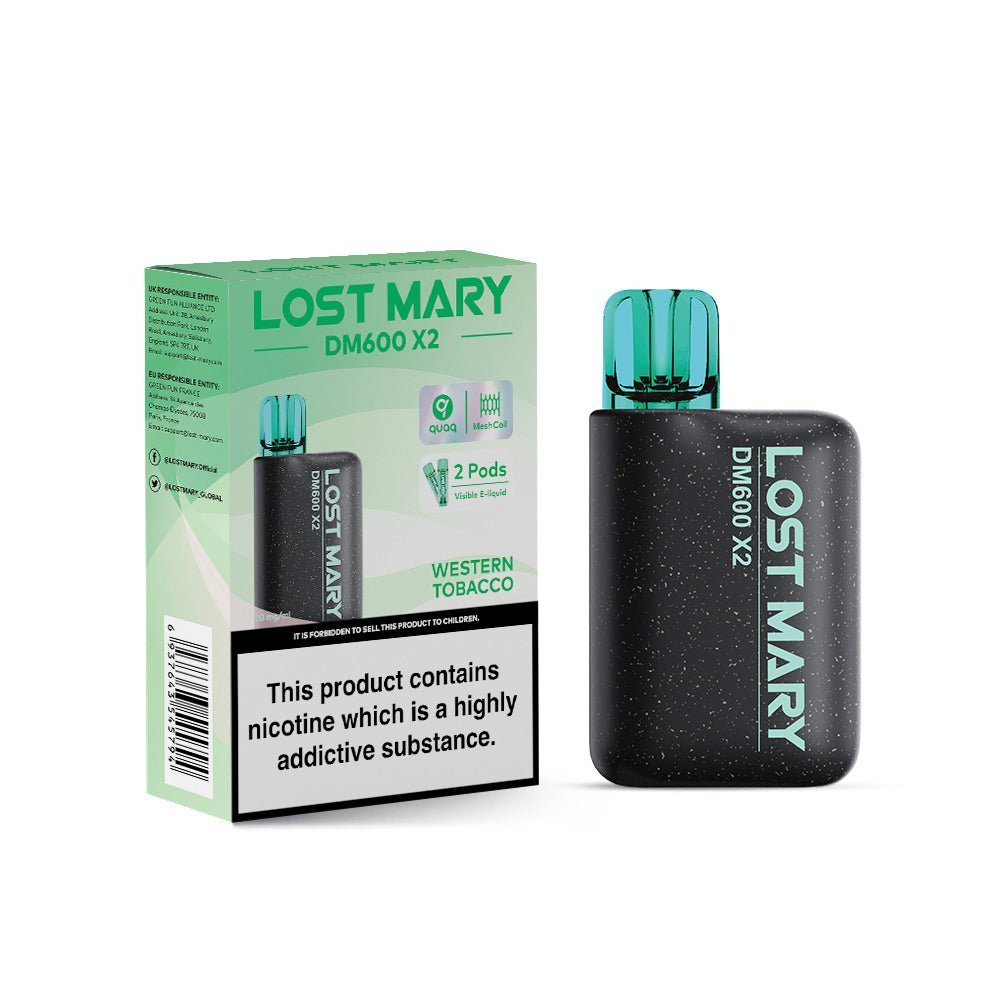 buy Lost Mary DM600 X2 1200 Puffs Vape Pod Kit - Box of 5 at Wolfvapes.co.uk