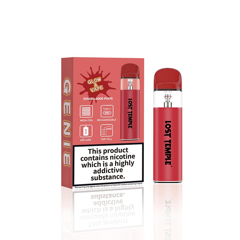 buy Lost Temple Genie Glow & Vape Refillable Pod System Kit at Wolfvapes.co.uk