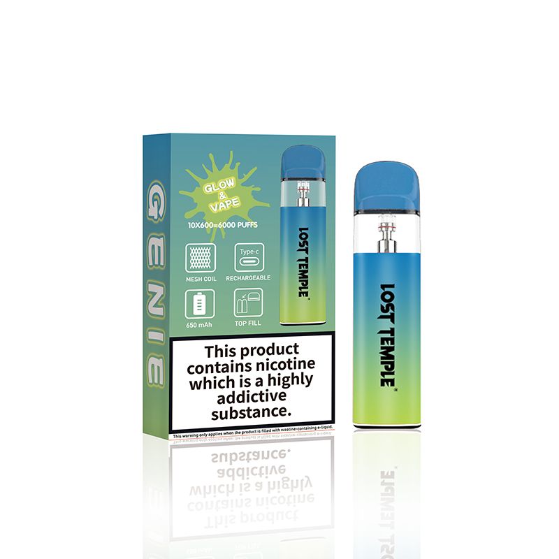 buy Lost Temple Genie Glow & Vape Refillable Pod System Kit at Wolfvapes.co.uk