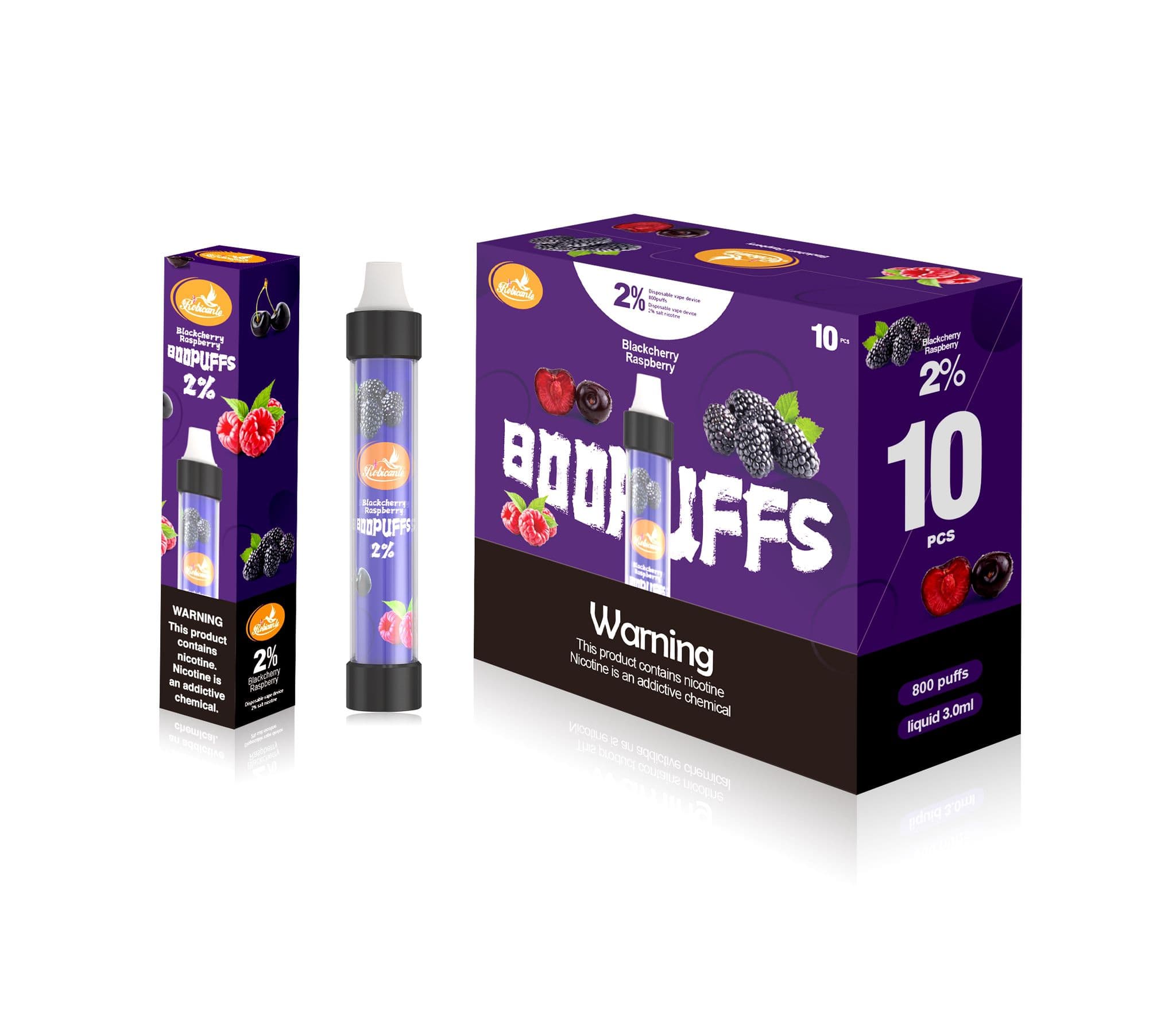 buy Rubicante Boopuffs 800 Puffs Disposable Vape Pod at Wolfvapes.co.uk