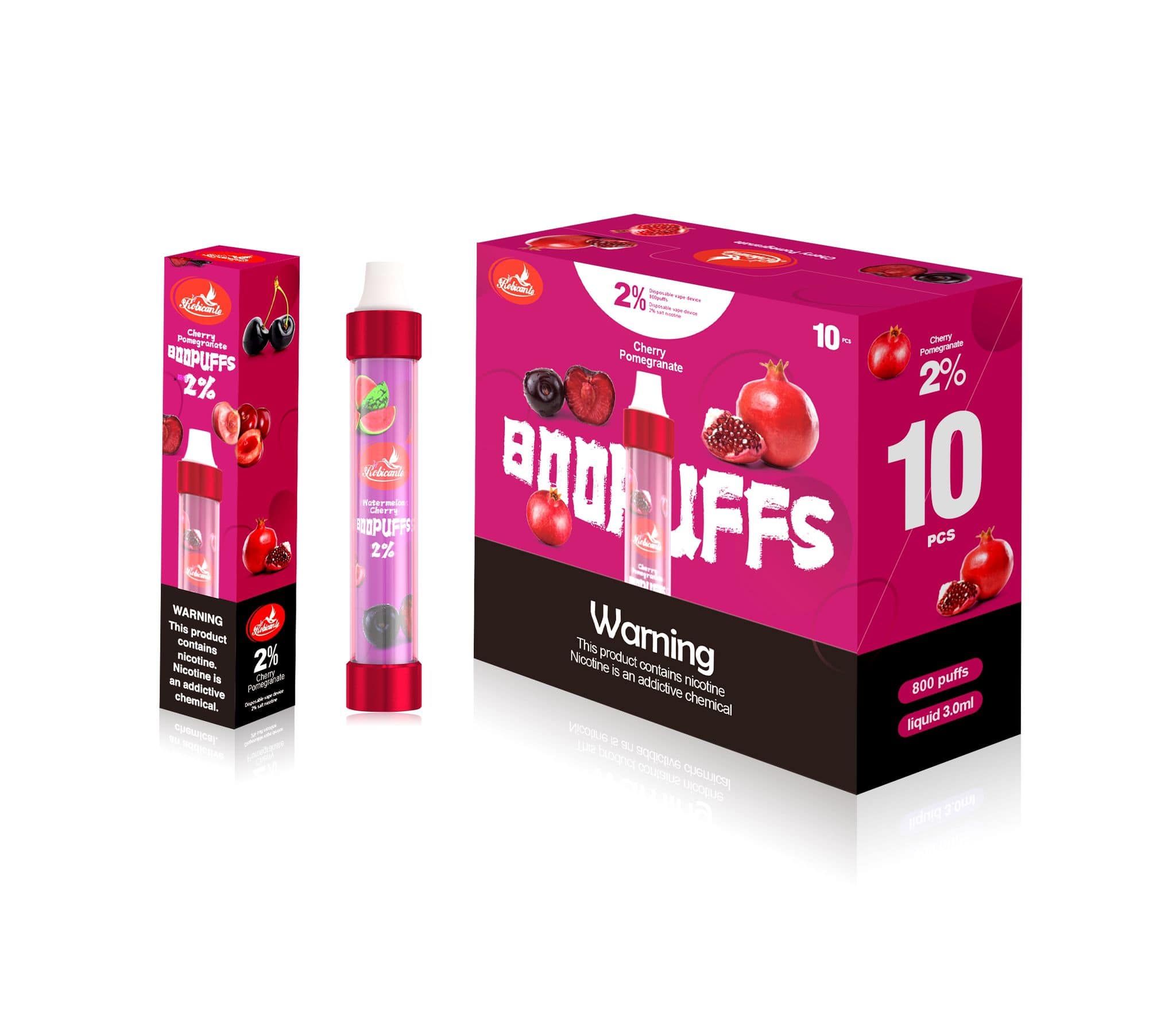 buy Rubicante Boopuffs 800 Puffs Disposable Vape Pod at Wolfvapes.co.uk