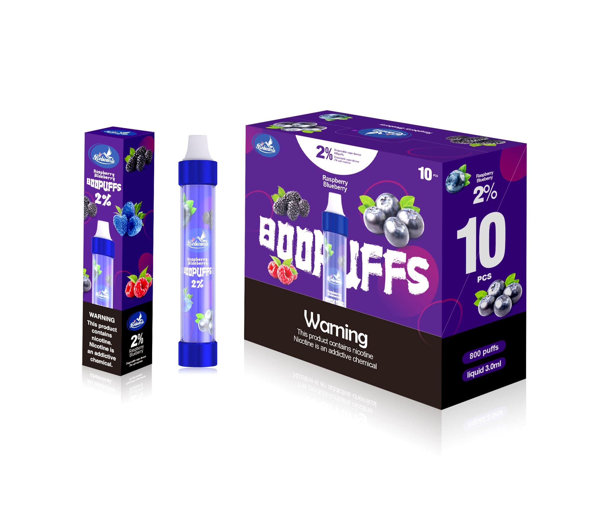buy Rubicante Boopuffs 800 Puffs Disposable Vape Pod at Wolfvapes.co.uk
