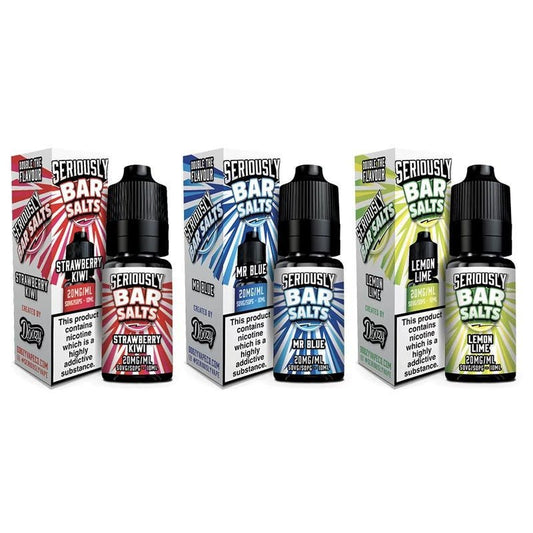 buy Seriously Bar Salt E - liquids Nic Salts - 10ml - Box of 10 at Wolfvapes.co.uk
