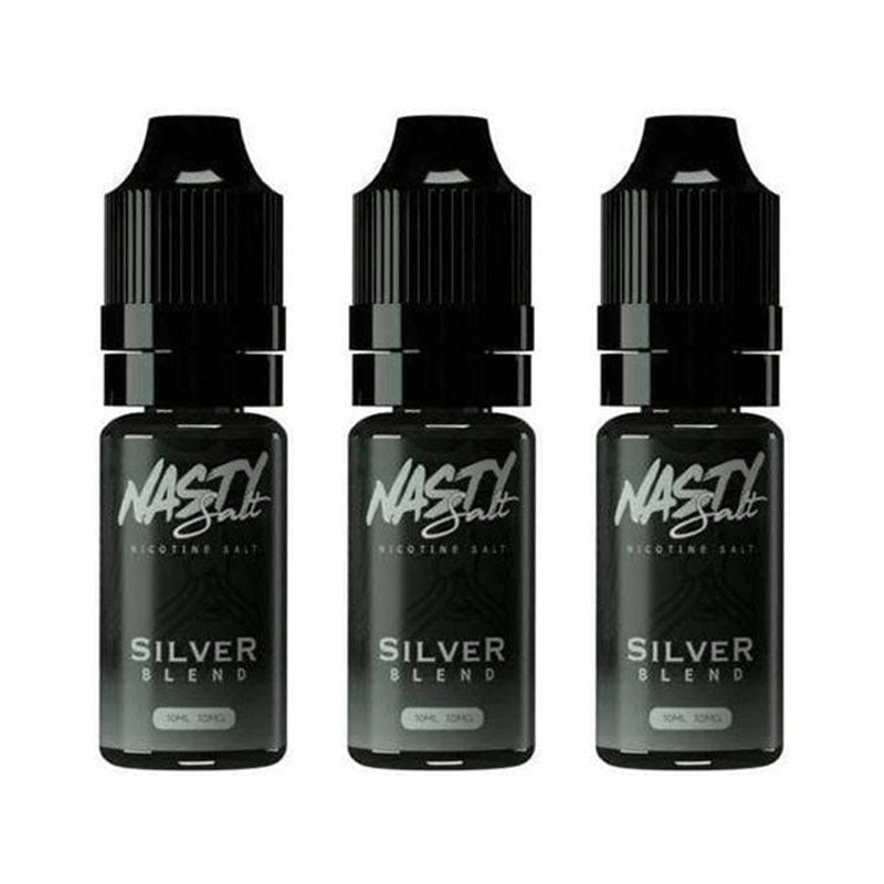 buy Silver Nic Salt E - liquid by Nasty Salts | 10ml | Wolfvapes at Wolfvapes.co.uk
