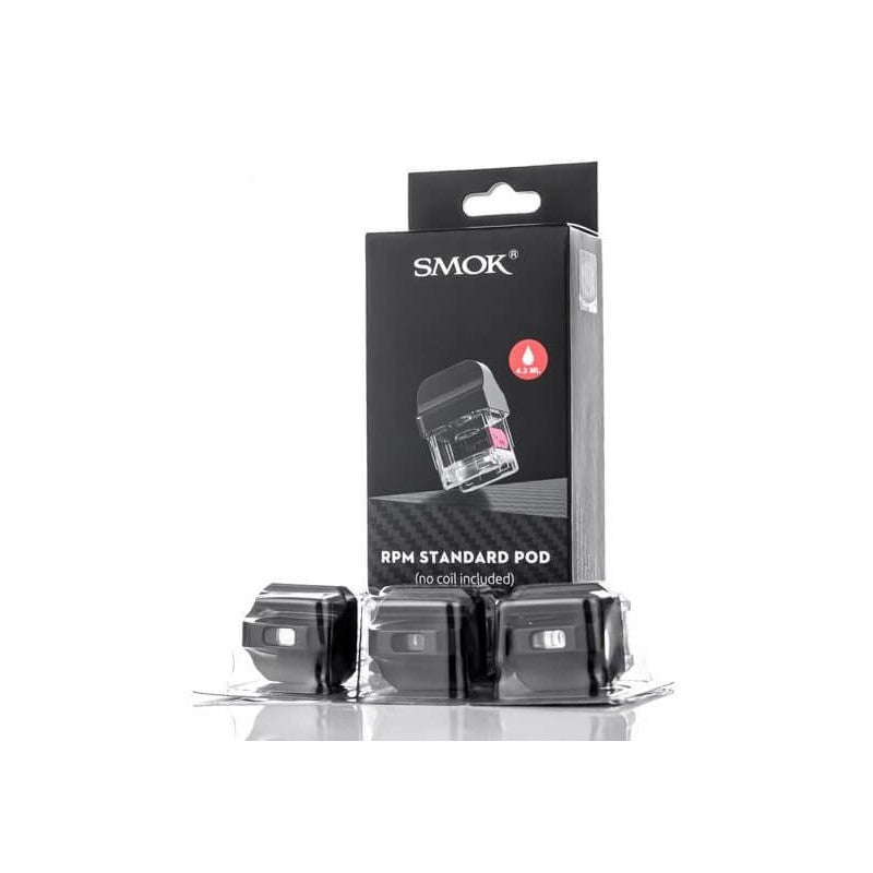 buy Smok RPM Standard Empty Pod 4.5ML - Pack of 3 at Wolfvapes.co.uk
