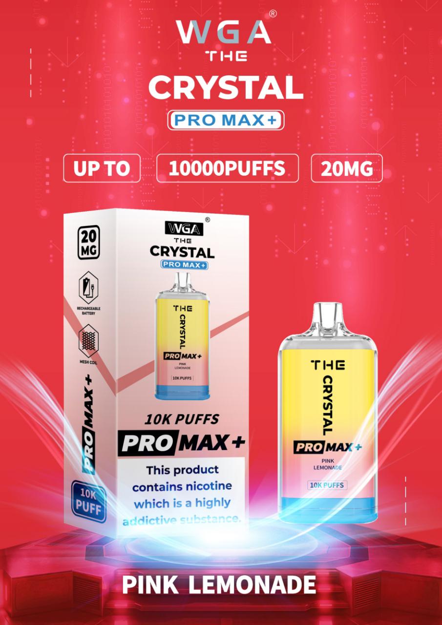 buy The Crystal Pro Max + 10000 Prefilled Vape Kit at Wolfvapes.co.uk