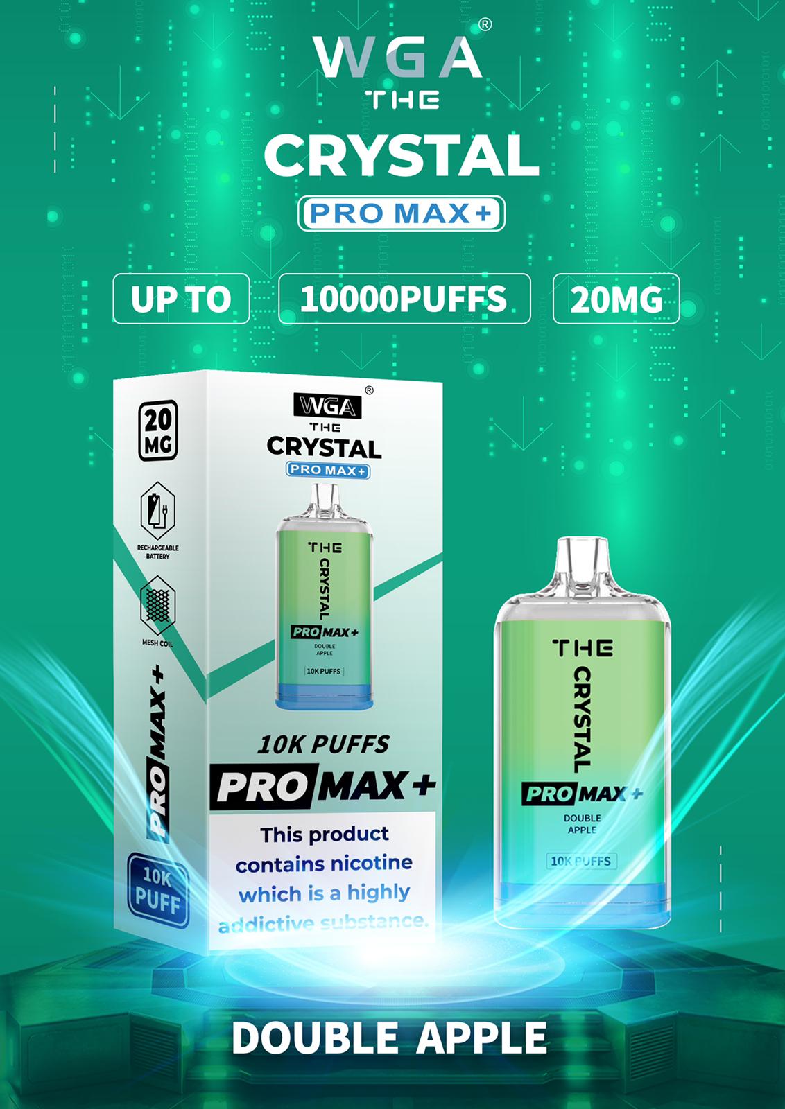 buy The Crystal Pro Max + 10000 Prefilled Vape Kit at Wolfvapes.co.uk