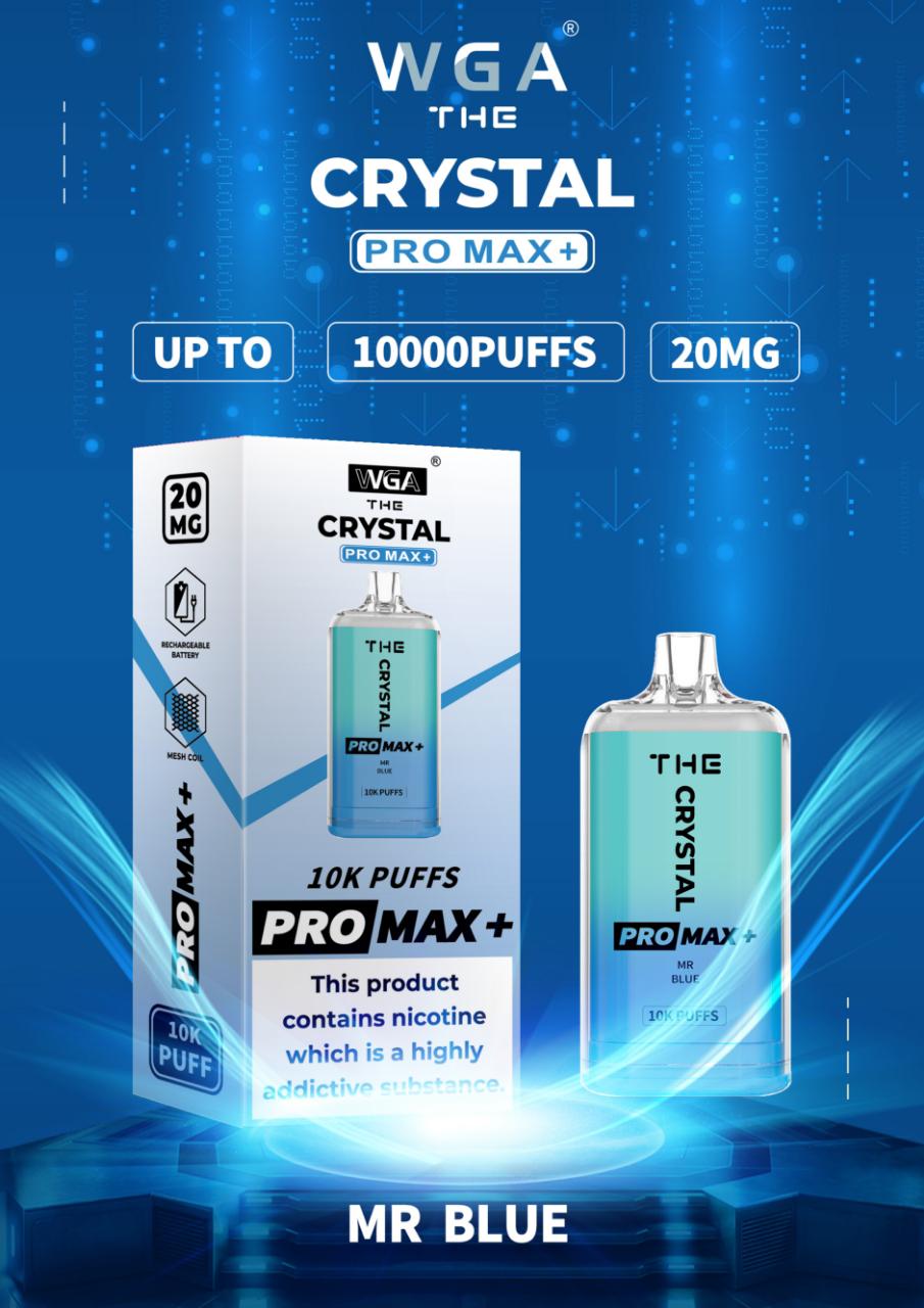 buy The Crystal Pro Max + 10000 Prefilled Vape Kit at Wolfvapes.co.uk