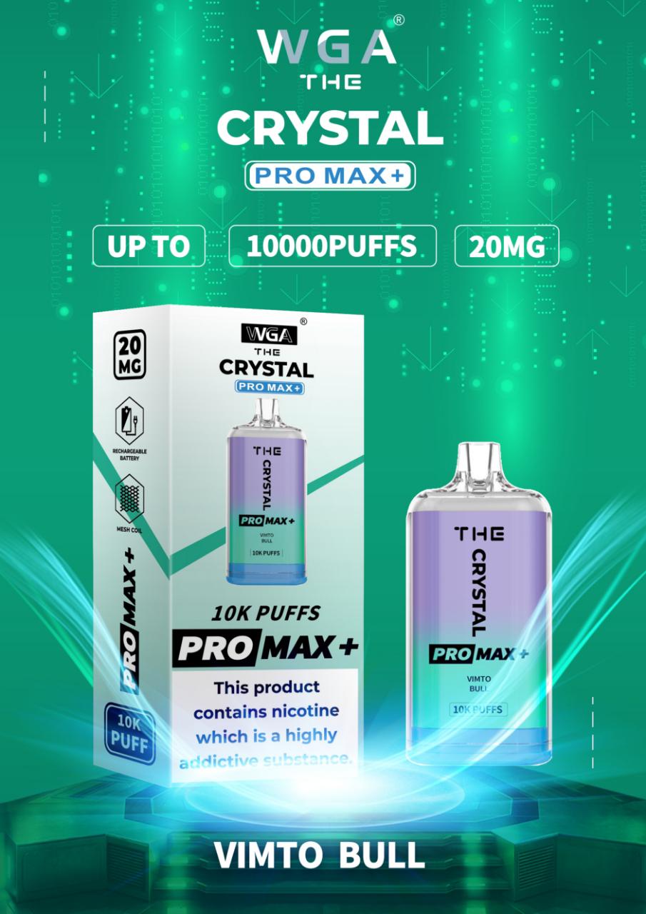 buy The Crystal Pro Max + 10000 Vape Kit Box of 10 at Wolfvapes.co.uk