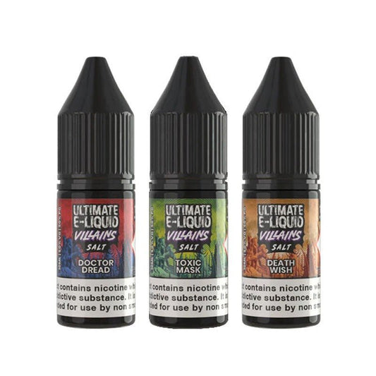 buy Ultimate E - Liquid Villains 10ML Nic Salt at Wolfvapes.co.uk