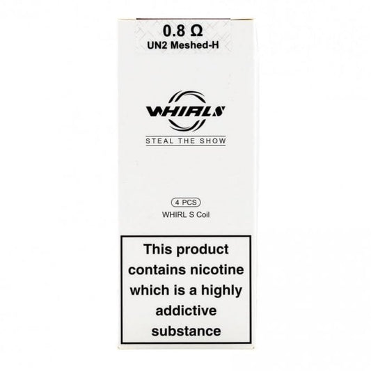 buy Uwell - Whirl S Un2 Meshed - 0.8ohm - Coils - 4pack at Wolfvapes.co.uk