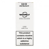 buy Uwell - Whirl S Un2 Meshed - 0.8ohm - Coils - 4pack at Wolfvapes.co.uk