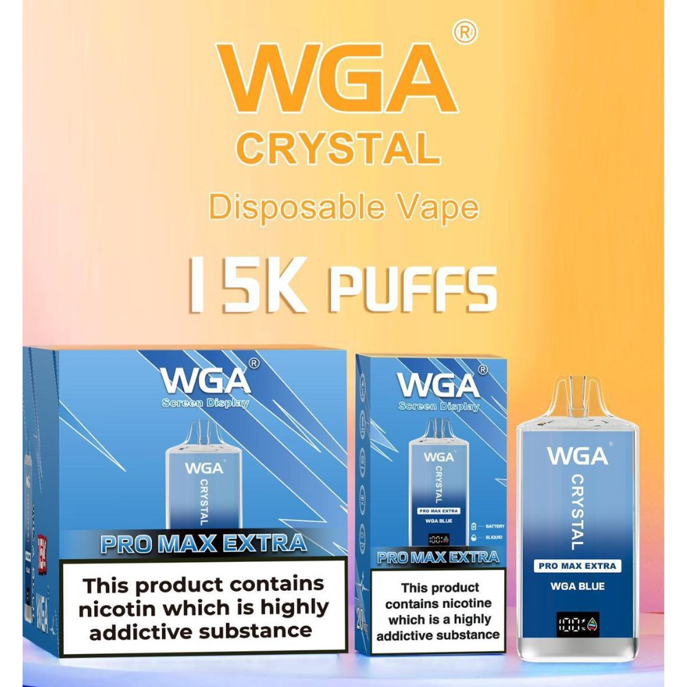 buy WGA Crystal Pro Max Extra 15000 Prefilled Vape Kit at Wolfvapes.co.uk