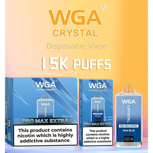 buy WGA Crystal Pro Max Extra 15000 Prefilled Vape Kit at Wolfvapes.co.uk