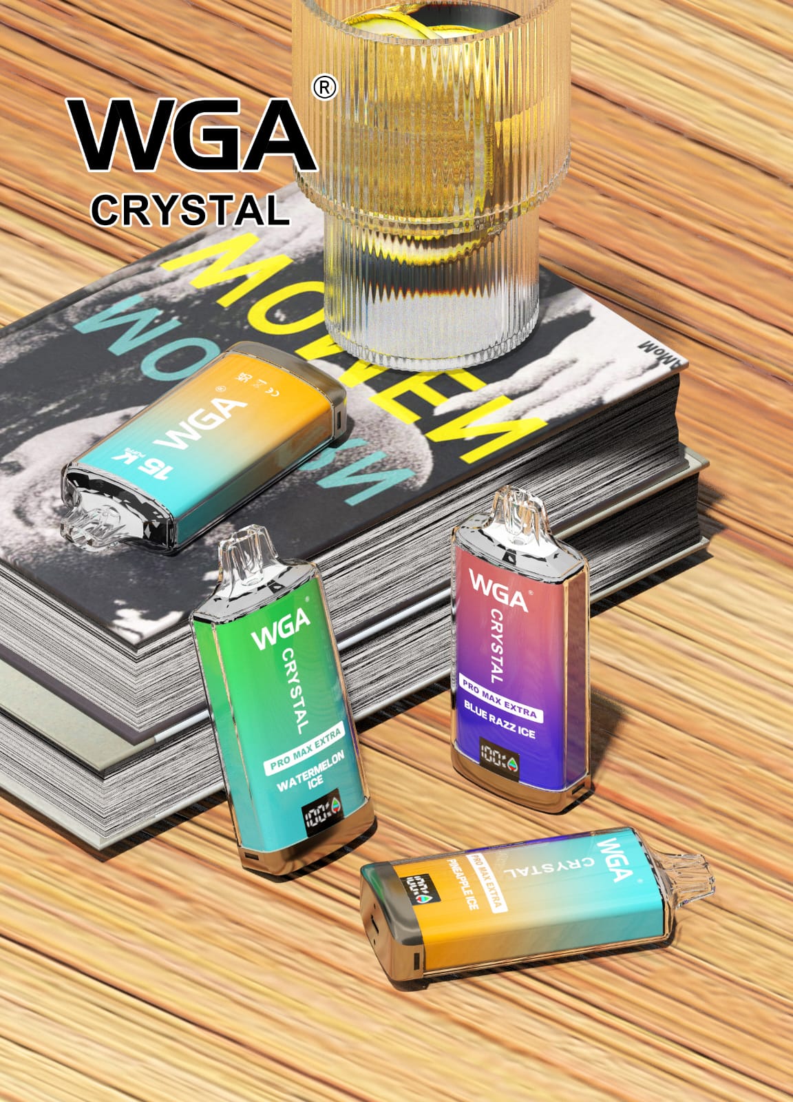 buy WGA Crystal Pro Max Extra 15000 Prefilled Vape Kit at Wolfvapes.co.uk