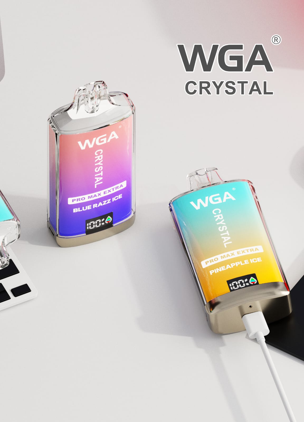 buy WGA Crystal Pro Max Extra 15000 Vape Kit Box of 10 at Wolfvapes.co.uk
