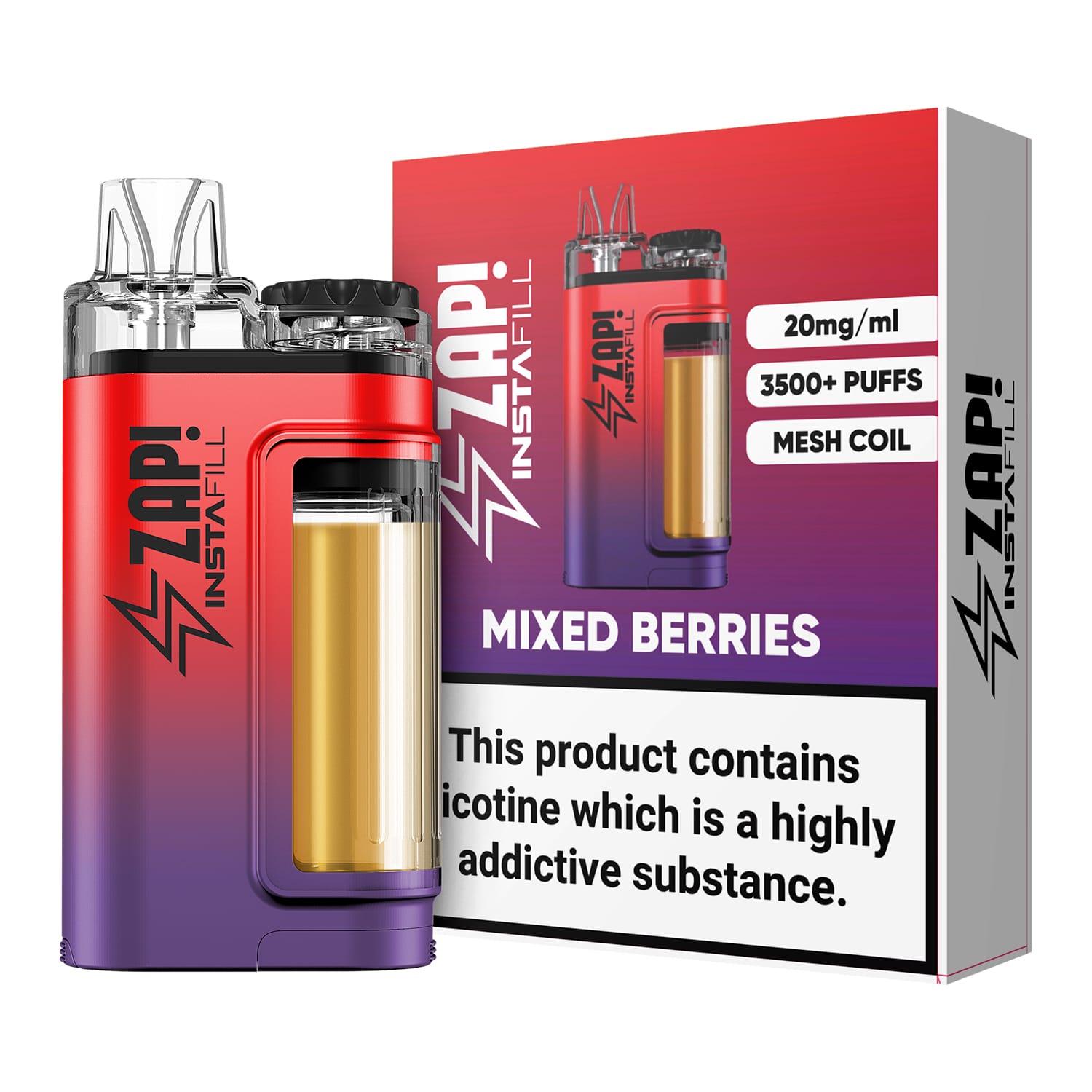 buy Zap Instafill 3500 Puffs Pod Vape Kit at Wolfvapes.co.uk