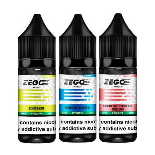 buy Zego Nic Salt 10ml E - Liquid - Box of 10 at Wolfvapes.co.uk