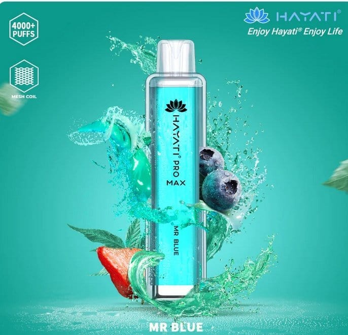 buy Zero(0%) Nicotine Hayati Crystal Pro Max 4000 Disposable Vape at Wolfvapes.co.uk