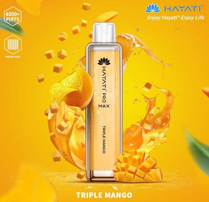 buy Zero(0%) Nicotine Hayati Crystal Pro Max 4000 Disposable Vape at Wolfvapes.co.uk