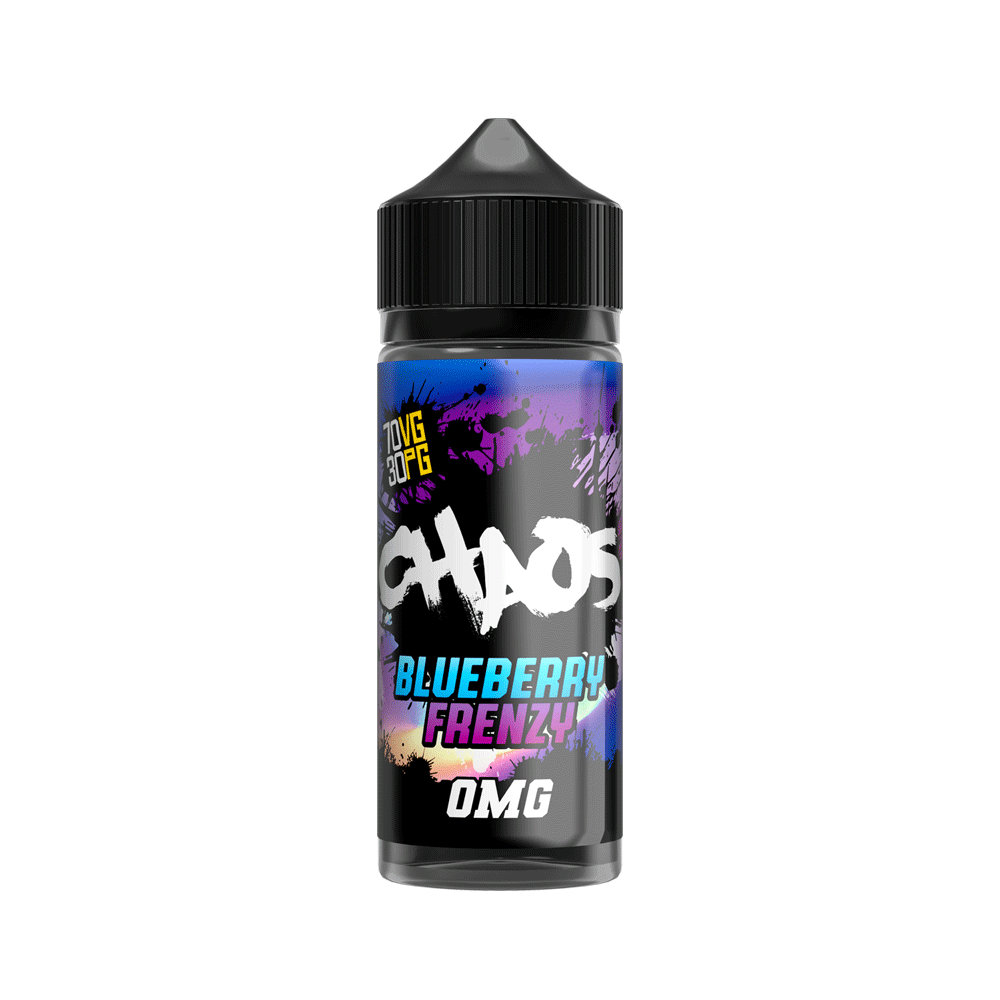 Chaos Shortfill 100ml E-Liquid | 0mg | Wolfvapes - Wolfvapes.co.uk-Blueberry Frenzy