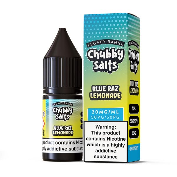 Chubby Salt E-liquids Nic Salts-10ml- Box of 10 - Wolfvapes.co.uk-Blue Razz Lemonade