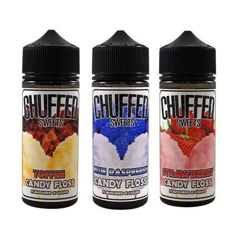 Chuffed Sweets Candy Floss 100ML Shortfill - Wolfvapes.co.uk-Strawberry Candy Floss