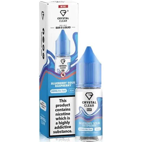 Crystal Clear Nic Salts 10ml- Pack of 10 - Wolfvapes.co.uk-Blueberry Sour Raspberry