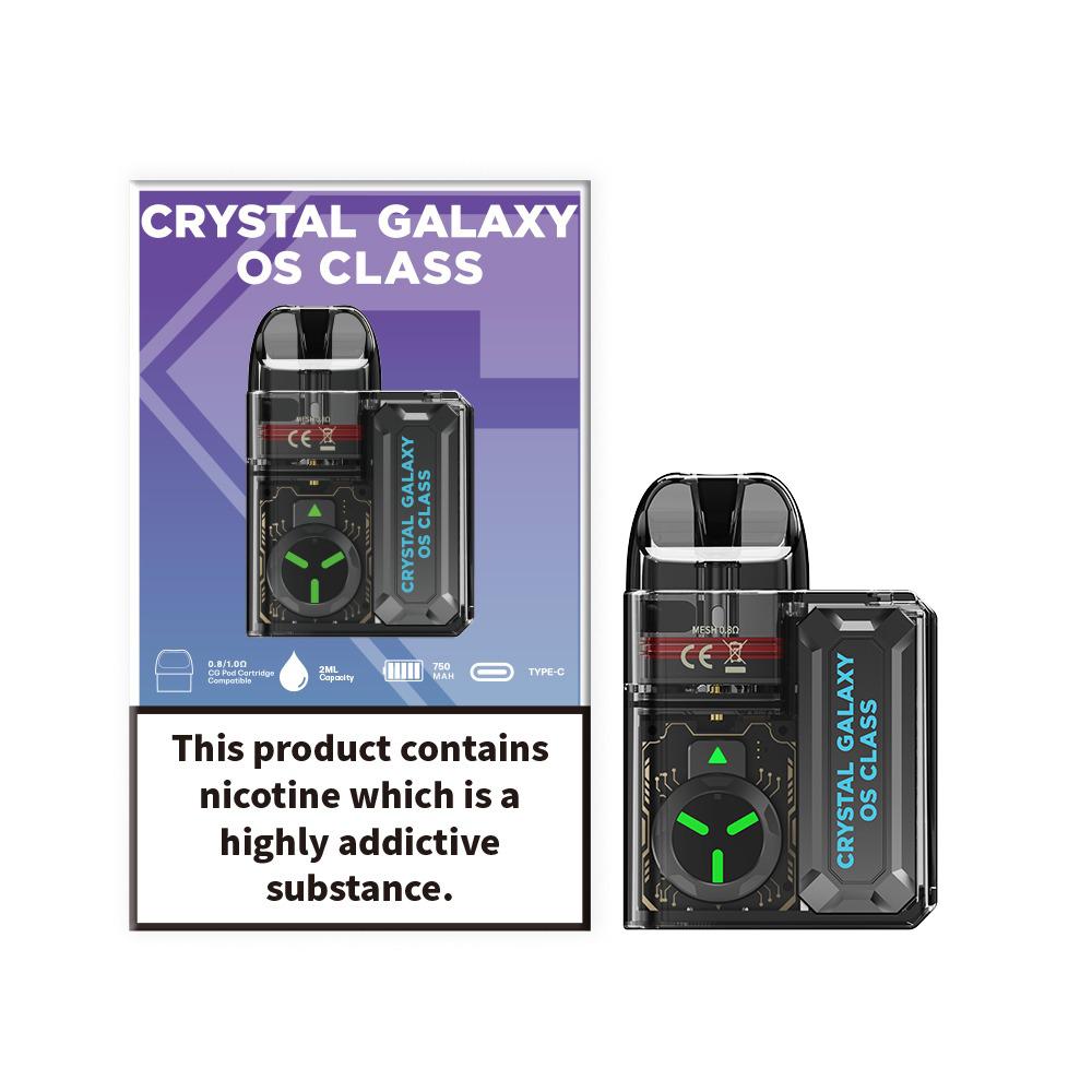 Crystal Galaxy Os Class Pod System Kit - Wolfvapes.co.uk-Amber Clear