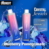 Crystal Jewels 4500 Disposable Vape Pod Puff Bar Device - Wolfvapes.co.uk-Blueberry Pomegranate