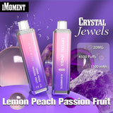 Crystal Jewels 4500 Disposable Vape Pod Puff Bar Device - Wolfvapes.co.uk-Lemon Peach Passion Fruit