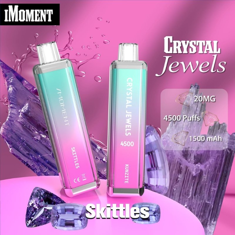 Crystal Jewels 4500 Disposable Vape Pod Puff Bar Device - Wolfvapes.co.uk-Skittles