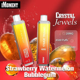 Crystal Jewels 4500 Disposable Vape Pod Puff Bar Device - Wolfvapes.co.uk-Strawberry Watermelon Bubblegum