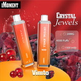 Crystal Jewels 4500 Disposable Vape Pod Puff Bar Device - Wolfvapes.co.uk-Vimto