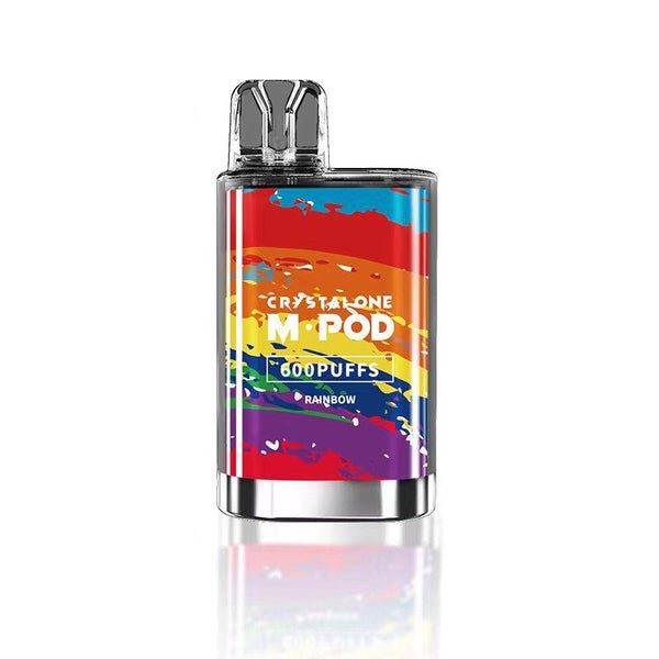 Crystal M Pod 600 Disposable Vape Pod Puff Bar Device - Wolfvapes.co.uk-Rainbow