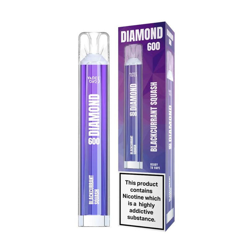 Diamond 600 Disposable Pod - 20mg - Wolfvapes.co.uk-Blackcurrant Squash