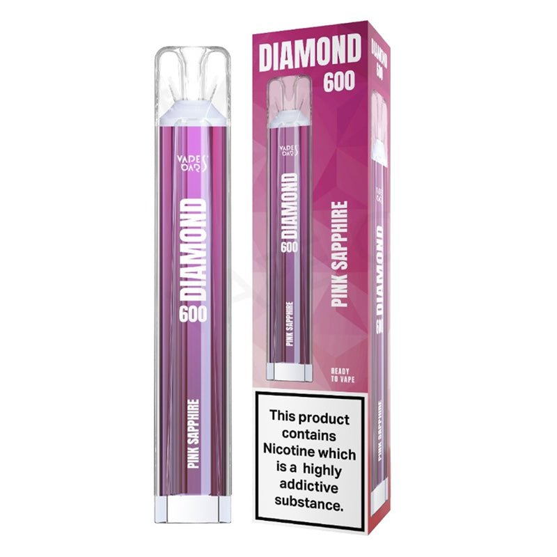 Diamond 600 Disposable Pod - 20mg - Wolfvapes.co.uk-Pink Sapphire