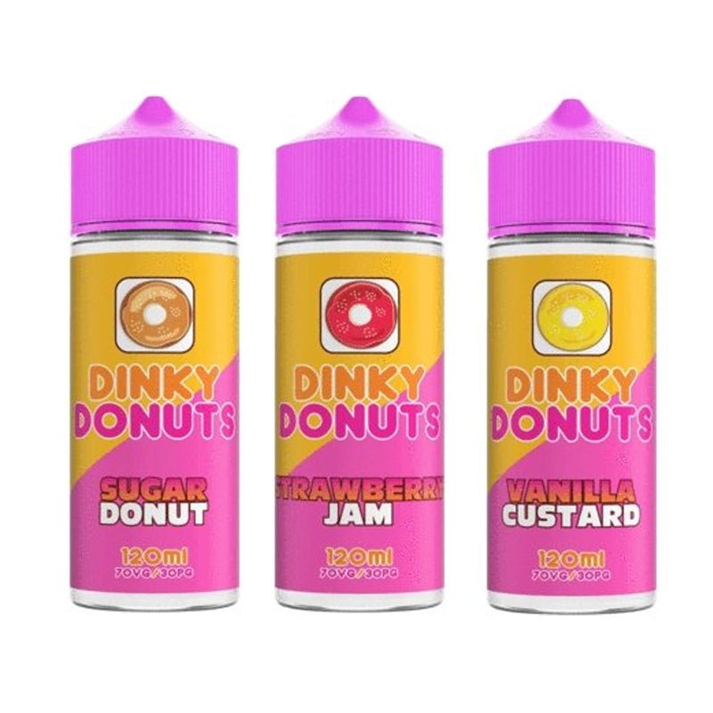 Dinky Donuts 100ml Shortfill - Wolfvapes.co.uk-Vanilla Custard