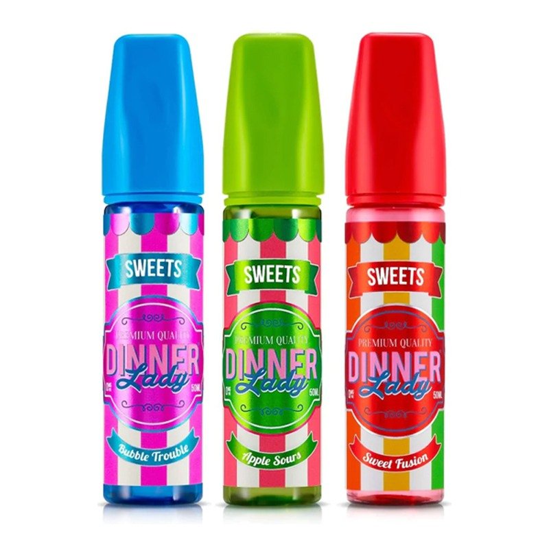 Dinner Lady Sweets 50ml Shortfill - Wolfvapes.co.uk-Apple Sours